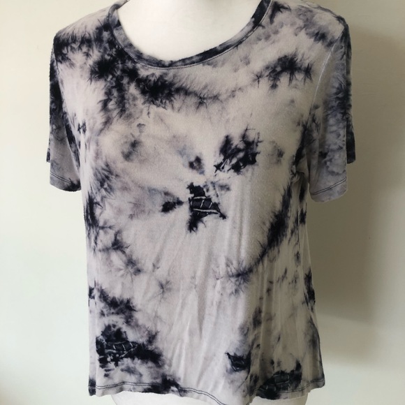 C&C California Tops - C&C California Tie Dye Navy Top Medium
